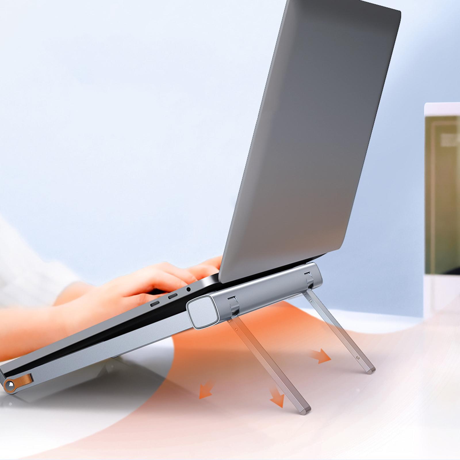 Adjustable Foldable Laptop Stand Riser Notebook Tablet Holder Anti-Slip