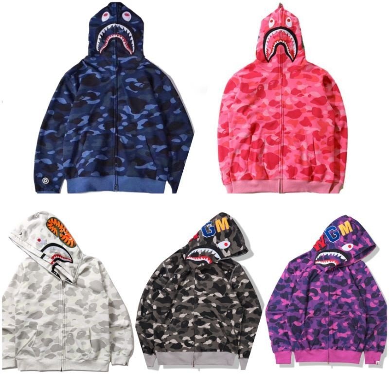 Áo nỉ hoodie zip babe cá mập mũ trùm 2 lớp cá tính