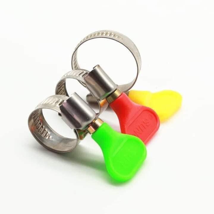 Đai xiết cổ dê inox có tay cầm nhựa