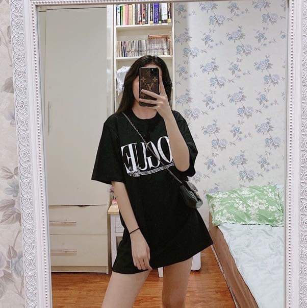 Áo Thun Tay Lỡ Form Rộng Giấu Quần, Form Unisex Nam Nữ Mặc Cặp , Freesize 40-70kg, Cotton 100%, Mã SP0002