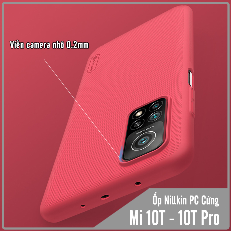 Ốp lưng cho Xiaomi Mi 10T - Mi 10T Pro Frosted Shield nhựa PC cứng Nillkin , Vân nhám , chống vân tay - Hàng nhập khẩu