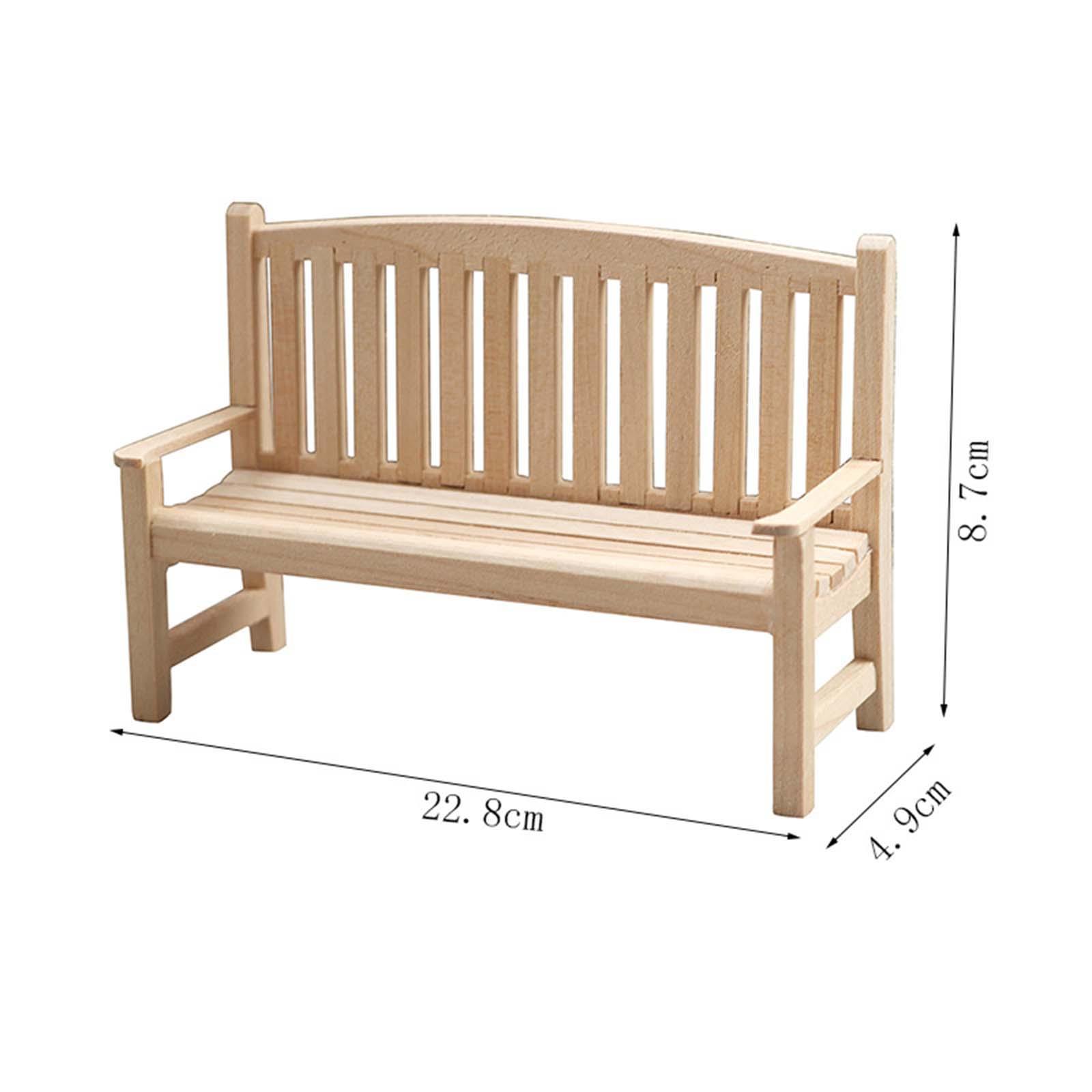 1:12 Miniature Garden Mini Decoration Wooden for Ornaments Accessories