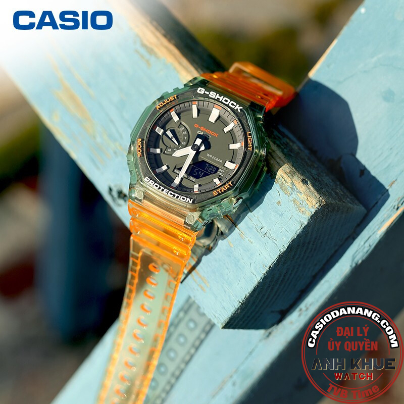 Đồng hồ nam dây nhựa Casio G-Shock chính hãng GA-2100HC-4ADR