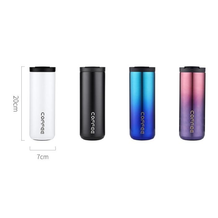 Bình giữ nhiêt nóng lạnh cà phê trà 500 ml màu Gradient cực đẹp - ly uống trà - bình nước giữ nhiệt