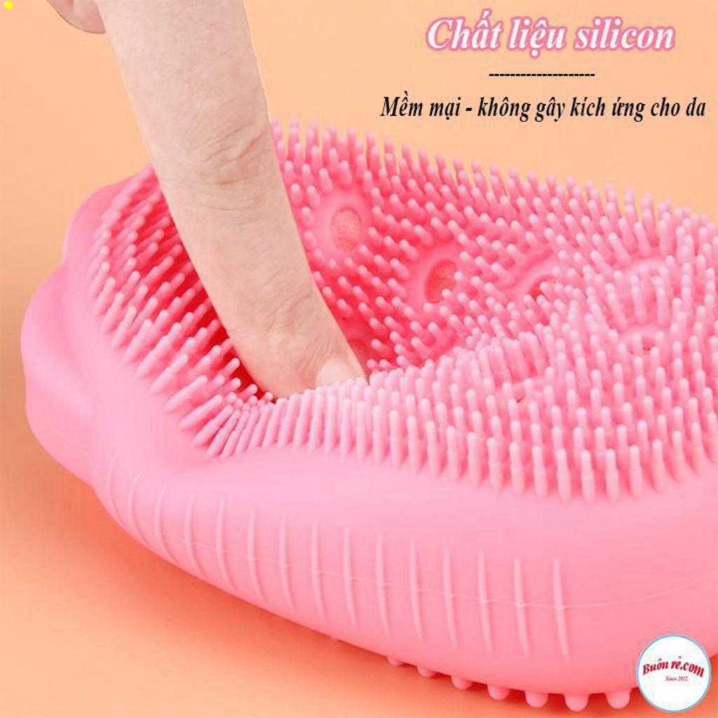 Bông Tắm Silicon Tạo Bọt 2 Mặt Siêu Mềm Hình Chuột Kỳ Ghét Cọ Lưng Tẩy Da Chết - BÔNG TẮM CHUỘT