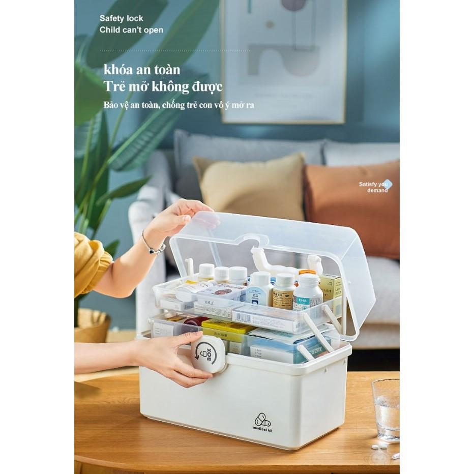 Hộp sơ cứu gia đình Medical Kit nhiều tầng cỡ lớn - Home and Garden