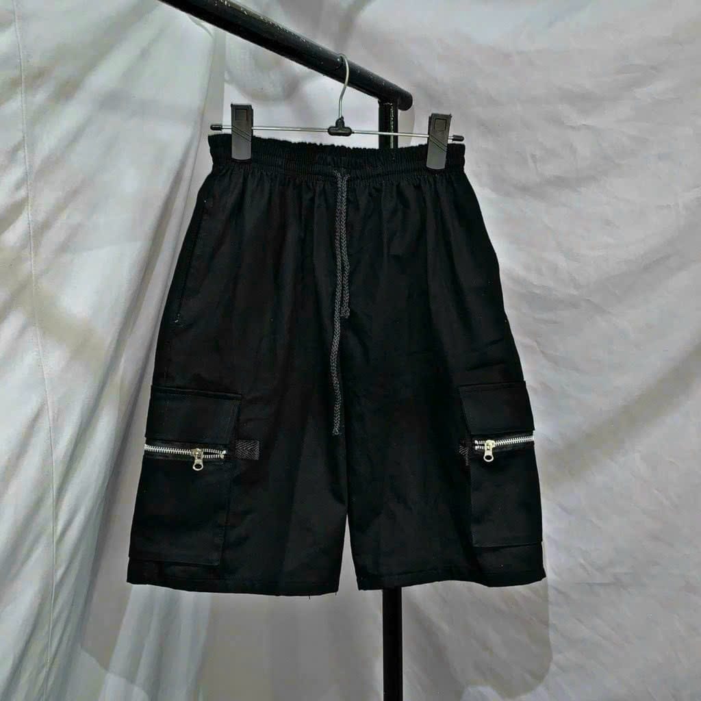 QUẦN SHORT KAKI TÚI HỘP PHỐI KHOÁ CO GIÃN