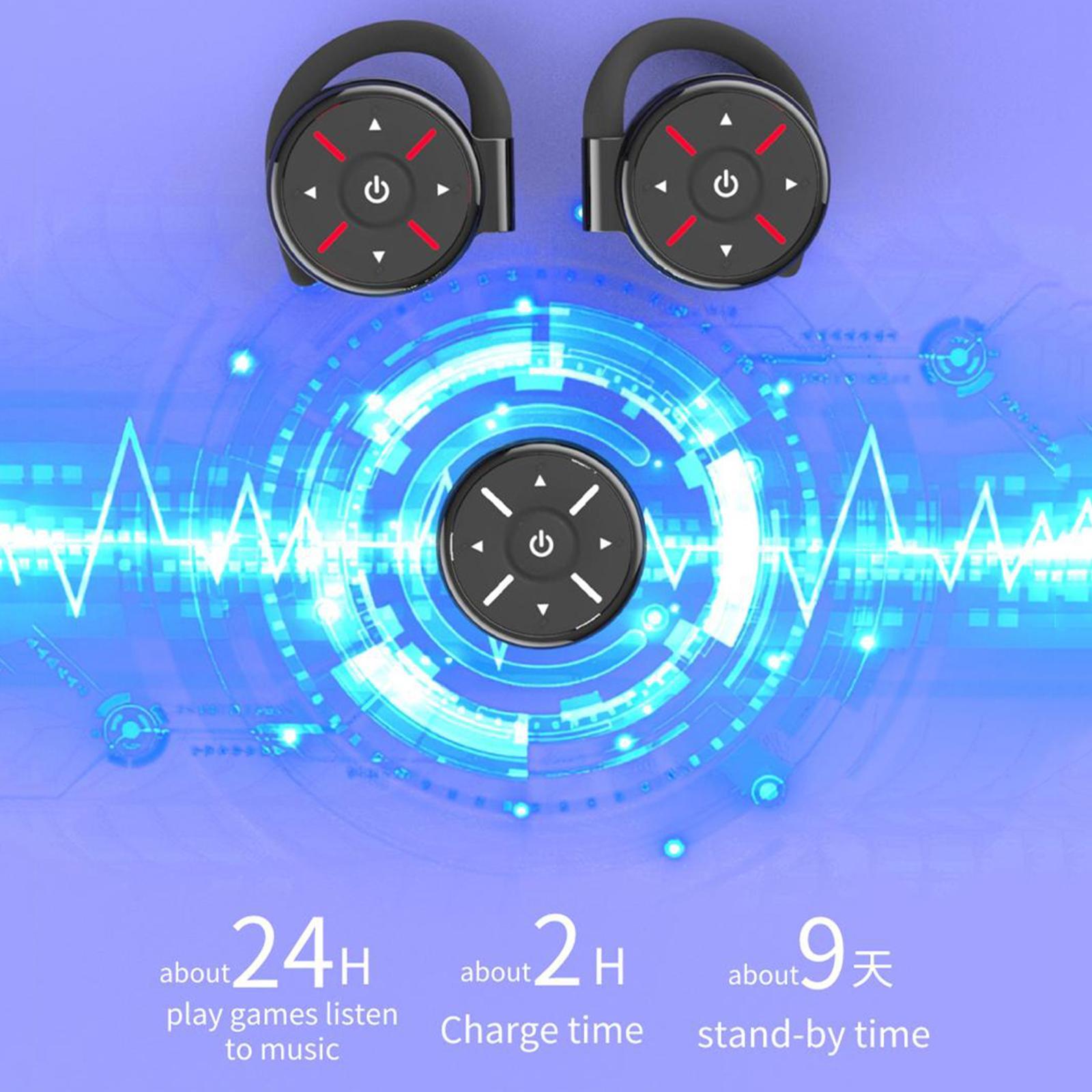 Wireless  V 5.1 Noise Cancelling  with Earhooks for Working Gym