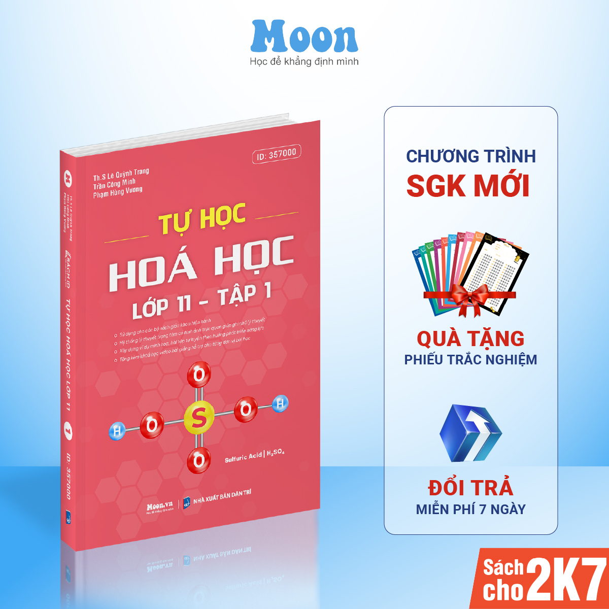 Sách ID Tự Học Hoá Học Lớp 11 Chương Trình Mới 3 bộ kết nối tri thức, chân trời sáng tạo, cánh diều dành cho 2k7 MoonBook