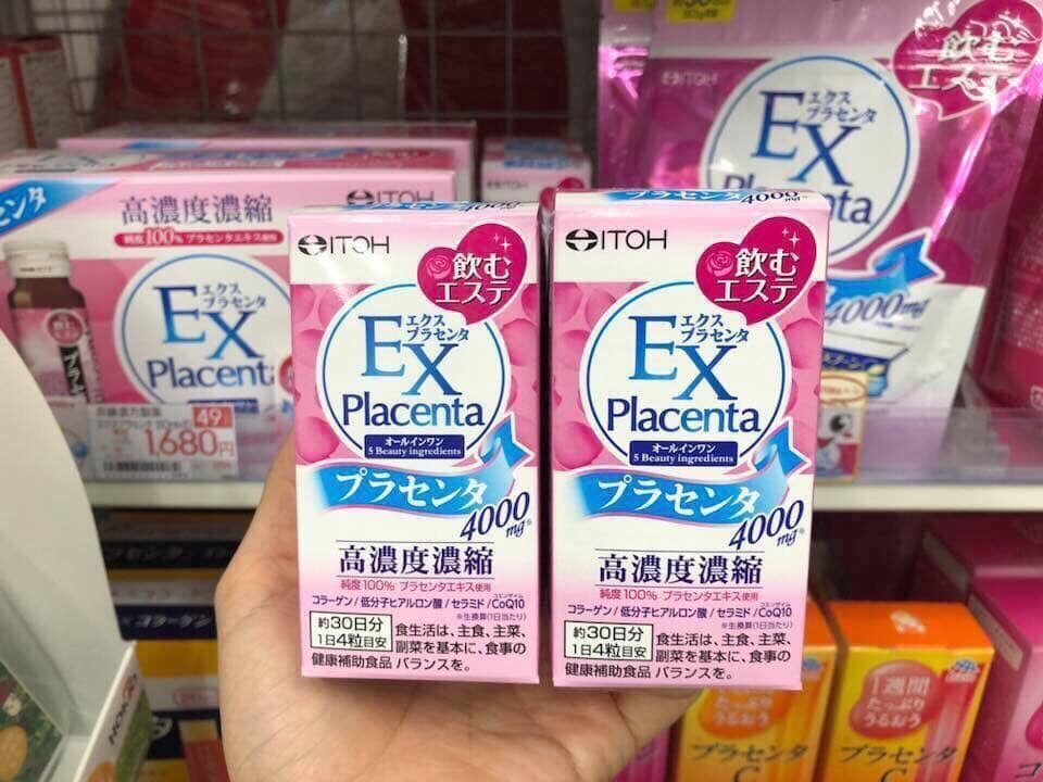 Thực phẩm bảo vệ sức khỏe EX PLACENTA - Cải thiện làn da 120 viên Số 1 Nhật Bản