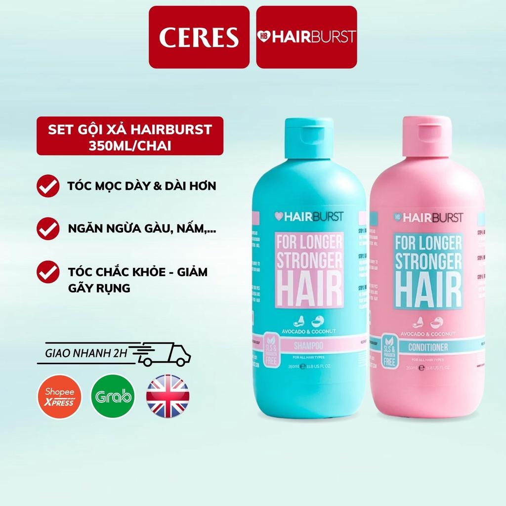 Set Dầu Gội Xả HAIRBURST Kích Thích Tóc Mọc Dài Chắc Khỏe 350ml/chai