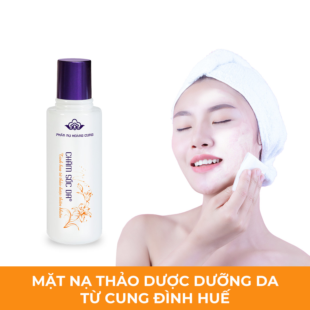 Bộ Dưỡng Da Cơ Bản Chiết Xuất Từ Thảo Dược Thiên Nhiên + Quà Tặng Bông Phấn Cotton Cao Cấp l Phấn Nụ Hoàng Cung.