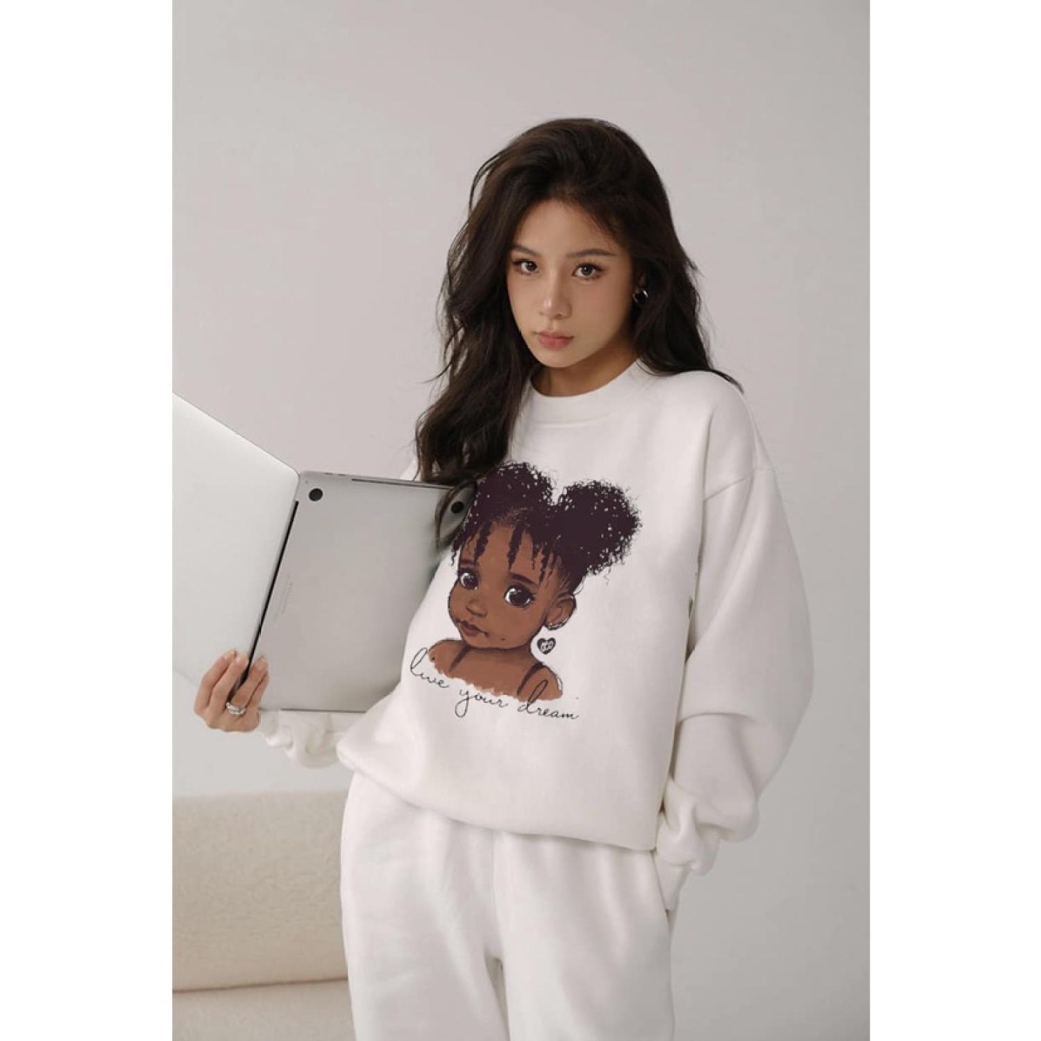 Bộ Nỉ Nam Nữ Cao Cấp BÉ DA NÂU - Set Đồ Bộ Mặc Nhà Thu Đông Unisex - Bộ Quần Áo Nỉ Unisex Chất Liệu Cao Cấp Phong Cách Hàn Quốc