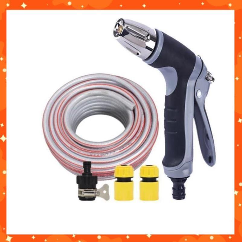 Bộ dây và vòi xịt rửa xe tưới cây tăng áp 7-10m 206817