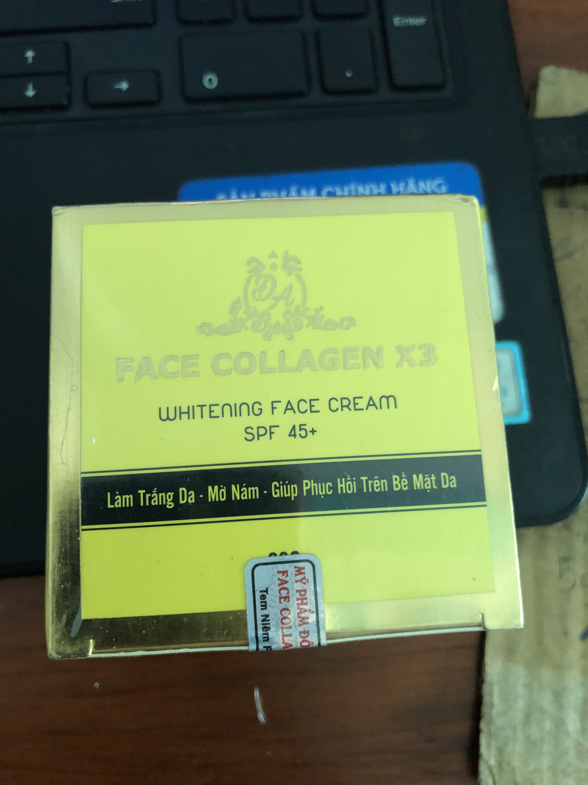 Kem Face Collagen X3 Dưỡng Trắng Da - Ngừa Mụn - Mờ Nám - Phục Hồi Da Mỹ Phẩm Đông Anh Chính Hãng 20g