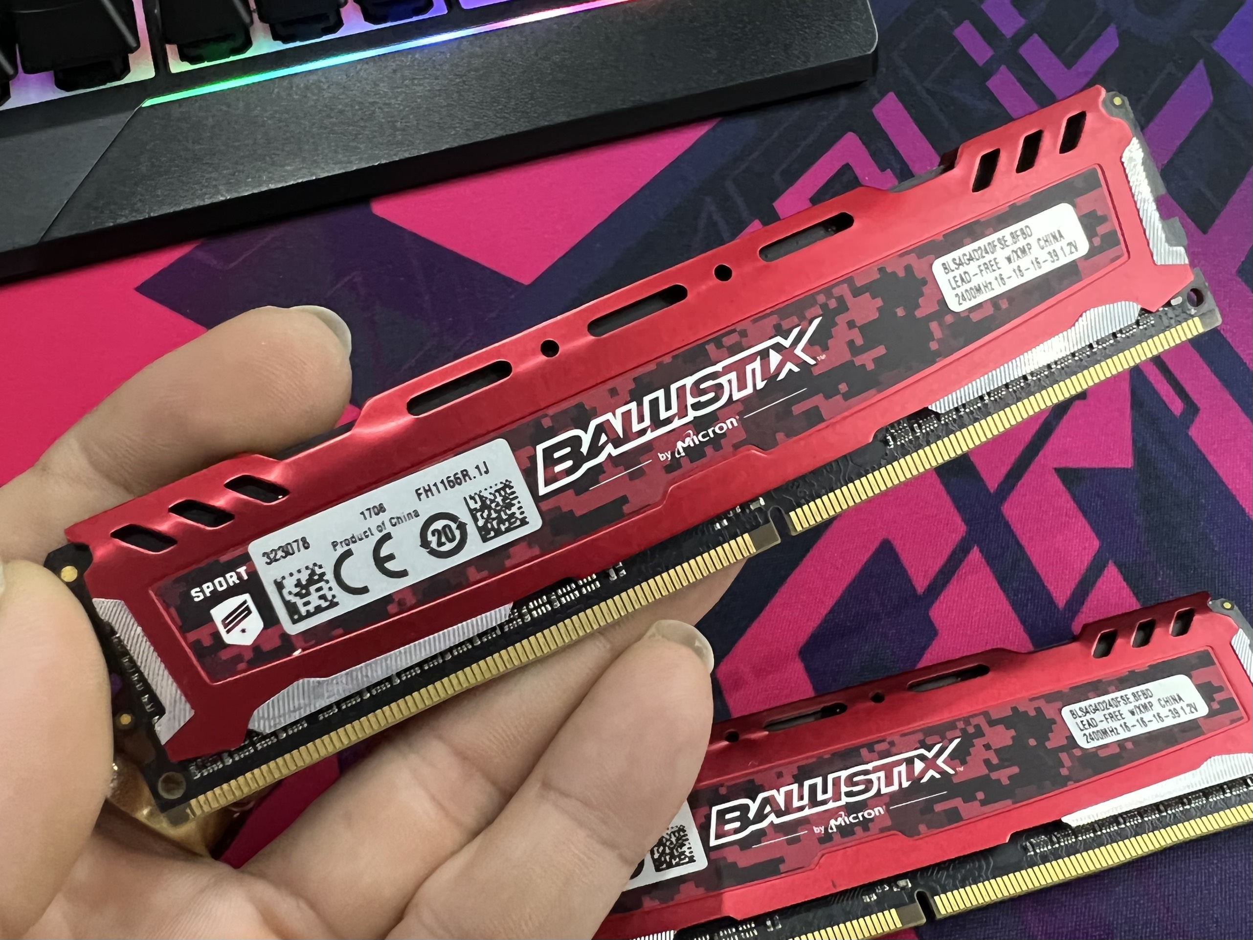 RAM Desktop Crucial Ballistix Sport LT 4GB DDR4 2400MHz UDIMM - Hàng Chính Hãng