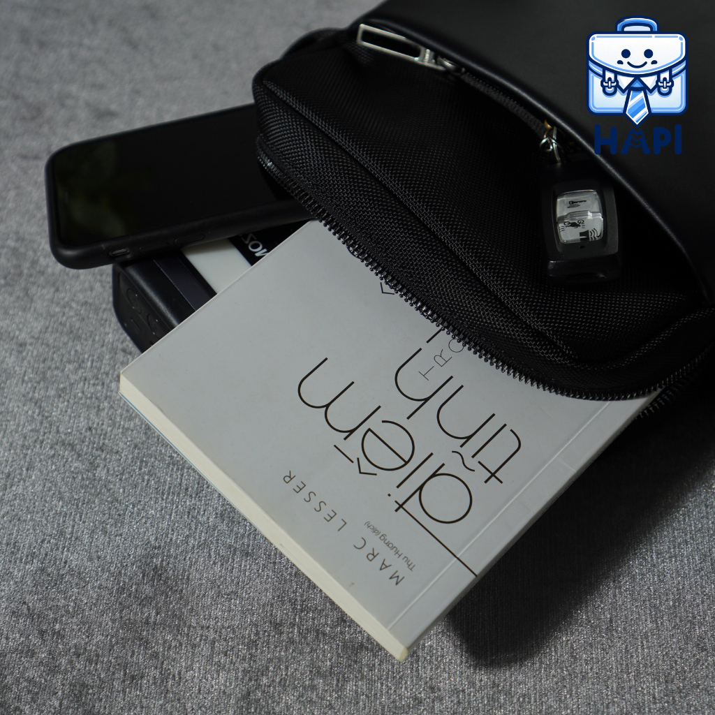 Túi đeo chéo hàng chính hãng WiWU Hali Crossbody Wi-Hali-CR: Siêu tiện dụng để di chuyển hàng ngày, gọn nhẹ, thời trang