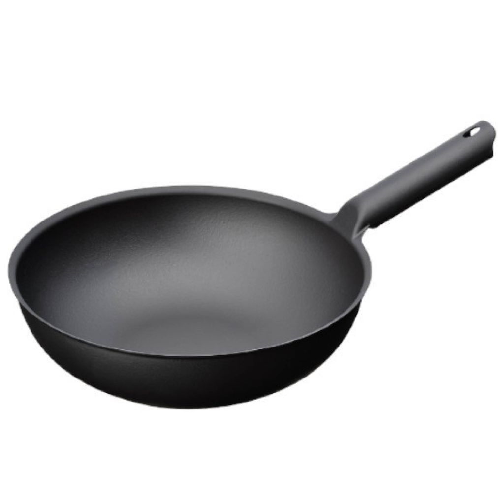 Chảo wok màu đen Unilloy - 31cm