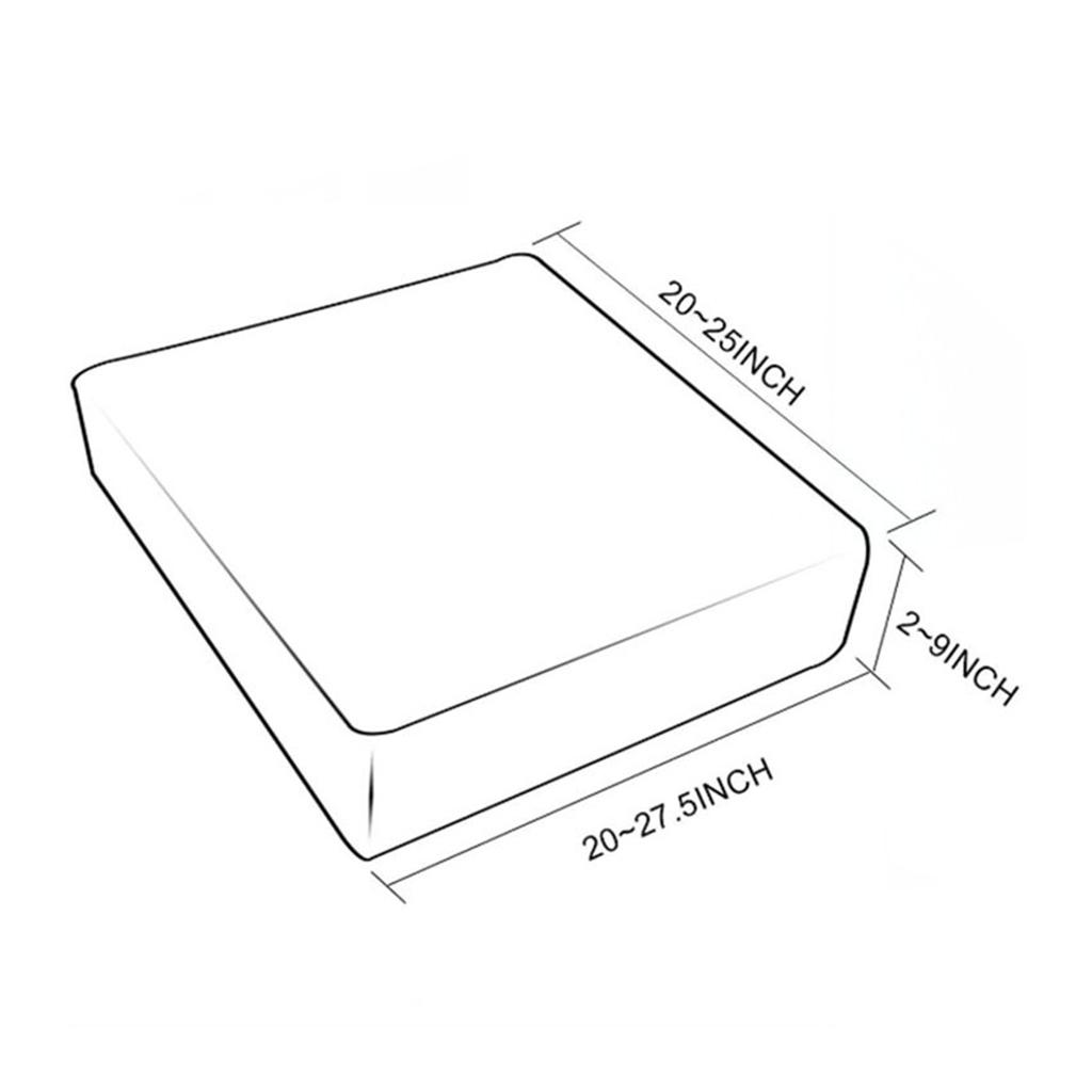 2 PU Seat Cushion Slipcover Cover Furniture Protector for Sofa Couch Coffee S/L