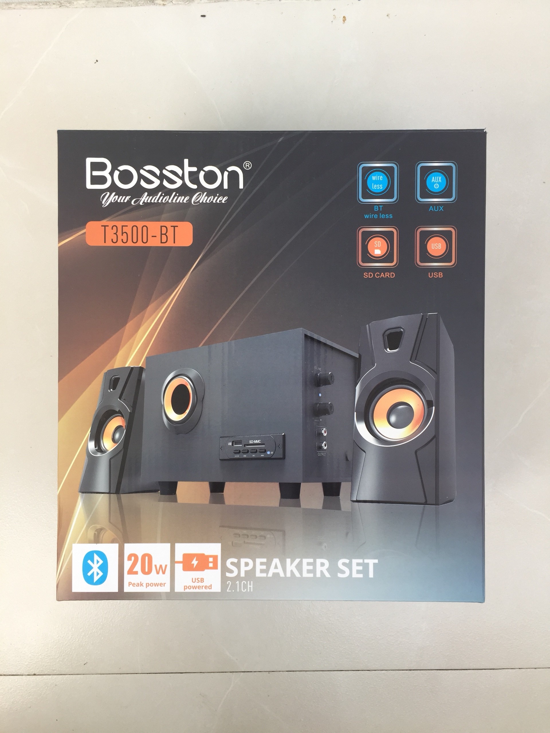 Loa Vi Tính (Có tích hợp thêm chức năng Bluetooth) Bosston T3500-BT