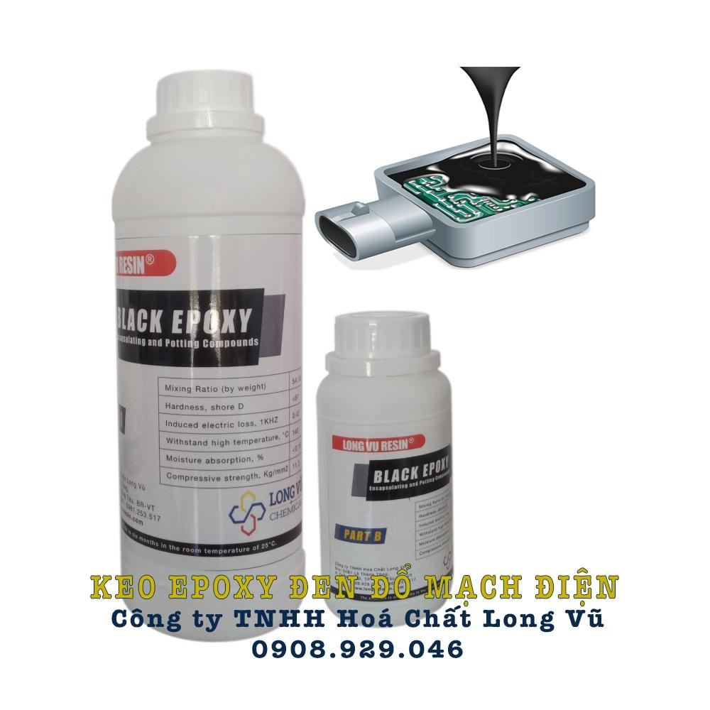 Keo đổ mạch điện tử 51AB [830G A &amp; 170G B]- Keo Epoxy màu đen đổ bo mạch