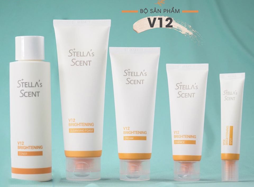 Sữa Rửa Mặt Trấng Da V12 Stella's Scent - Stella's Scent V12 Brightening Cleansing Foam