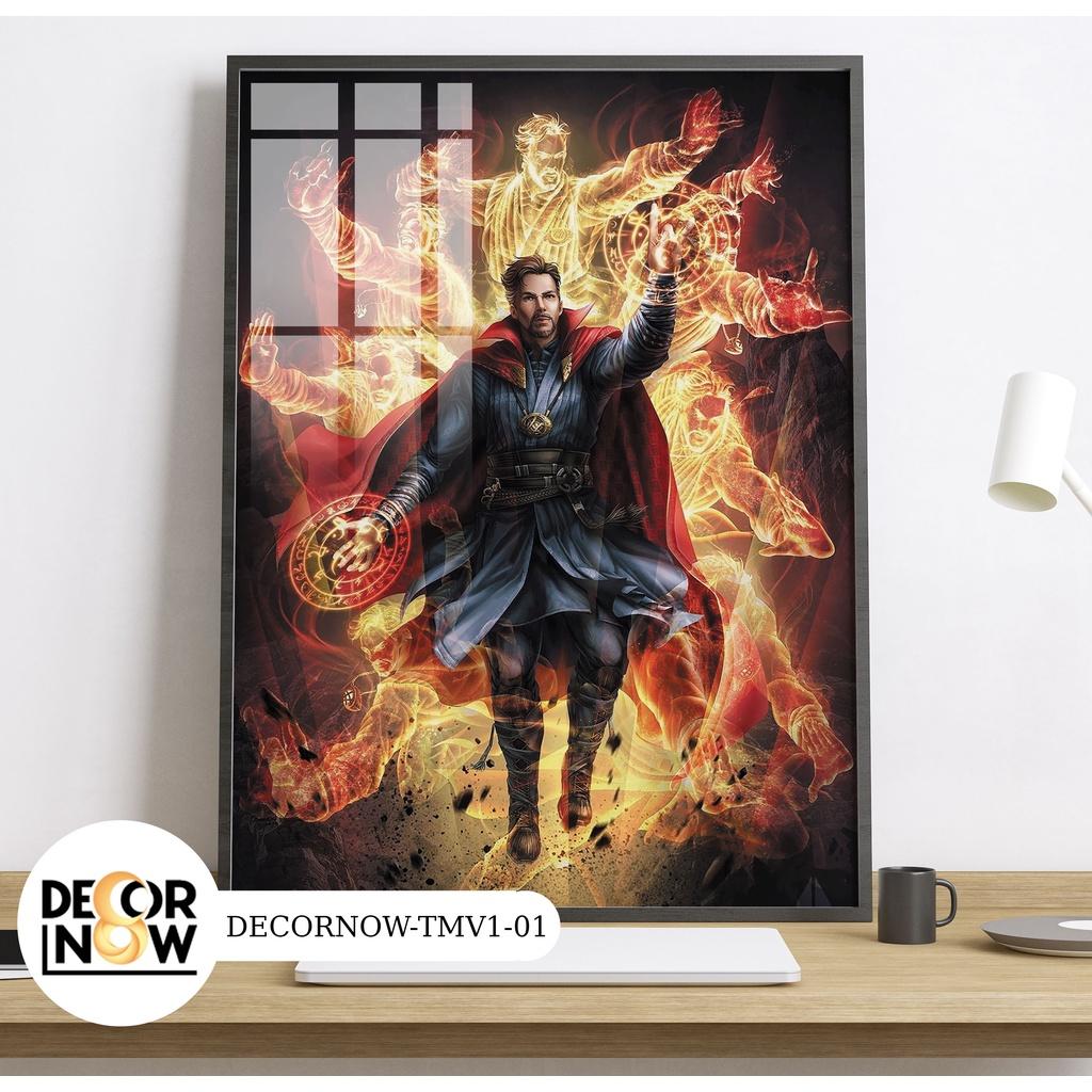 Tranh Treo Tường Tráng Gương MARVEL, Phòng Ngủ, Phòng Khách, DECORNOW, Size 30x40, Có Khung Composite DCN-18