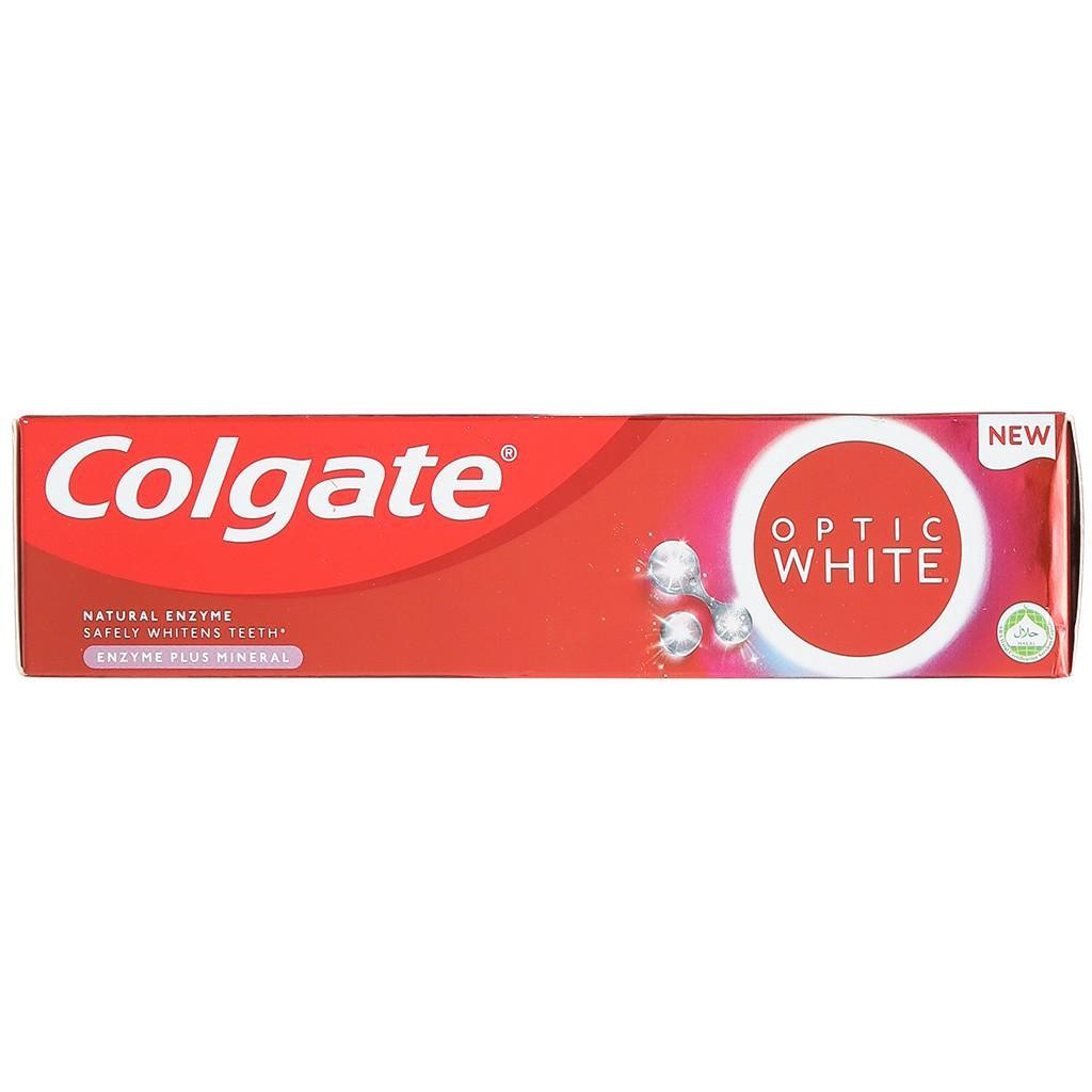 Combo 2 Tuýp Kem Đánh Răng Colgate Optic White từ Enzyme Tự Nhiên Túyp 80g X2