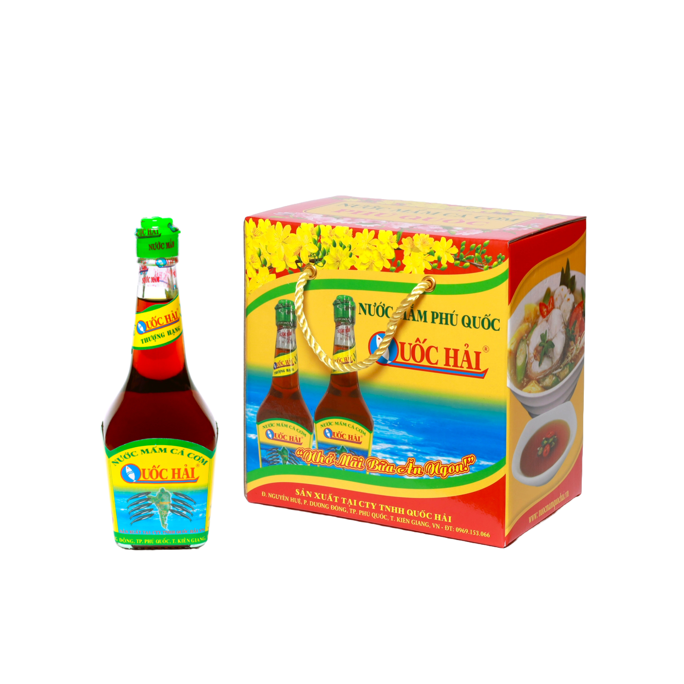 Nước mắm Phú Quốc - Quốc Hải Thượng Hạng - Hộp 6 chai 220ml