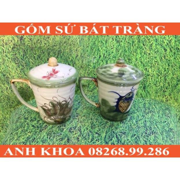 Cốc dáng cao 450ml - Gốm sứ Bát Tràng Anh Khoa