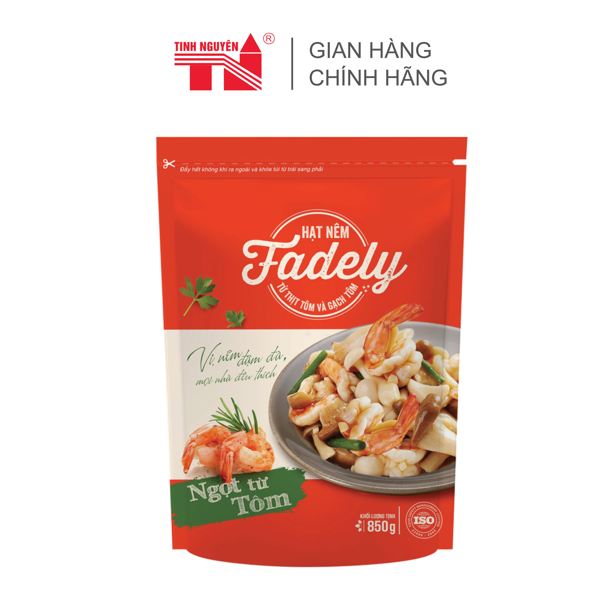 Hạt Nêm Fadely Từ Thịt Tôm Và Gạch Tôm