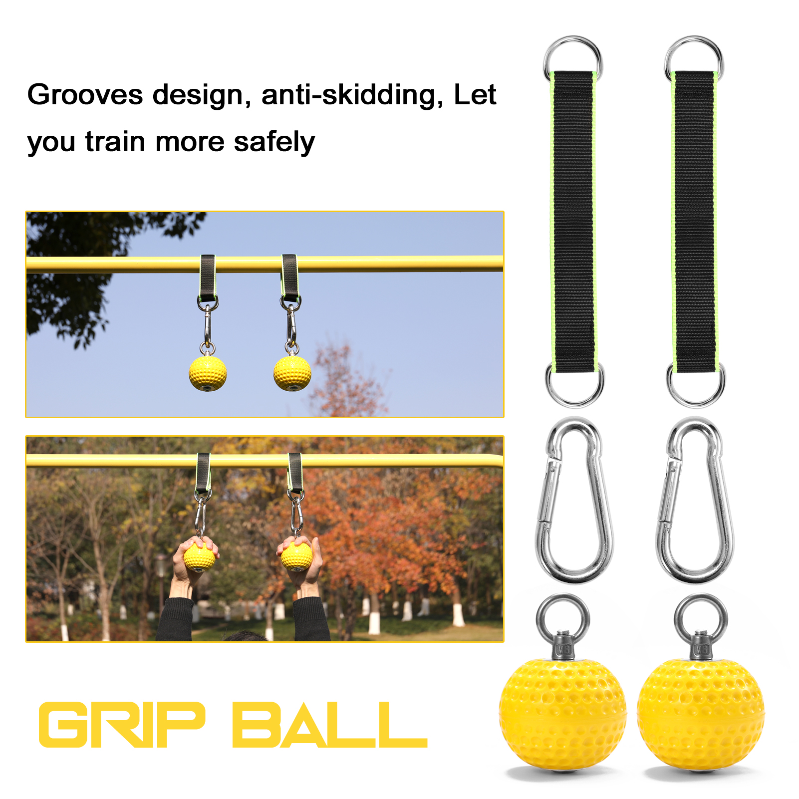 Dây đai có móc tập luyện cơ tay, lưng có tay cầm bằng bóng