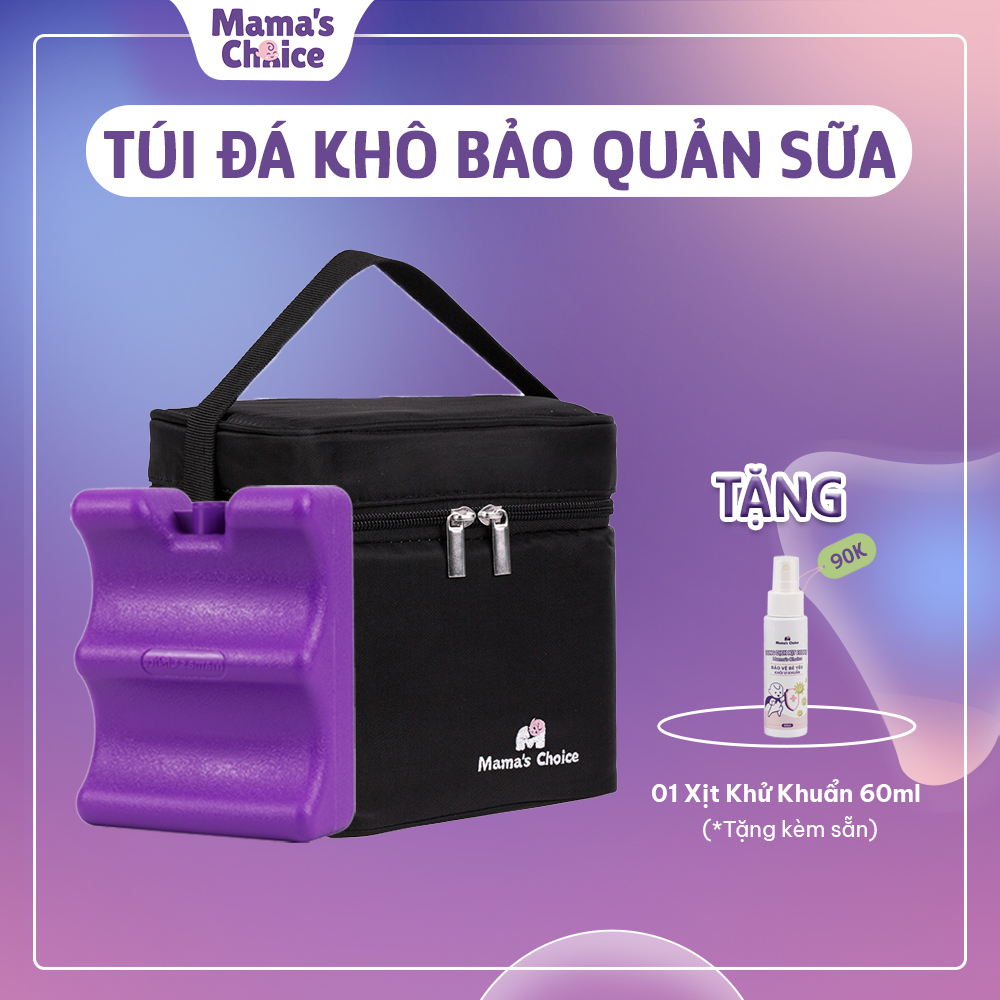 Túi Đá Khô Trữ Sữa Mamas Choice, Giữ Lạnh Sữa Mẹ Lên Đến 14 Tiếng, Túi Giữ Nhiệt Bình Sữa, Đựng Và Giữ Ấm Đồ Ăn Cho Bé - Túi Giữ Nhiệt 2 Đá