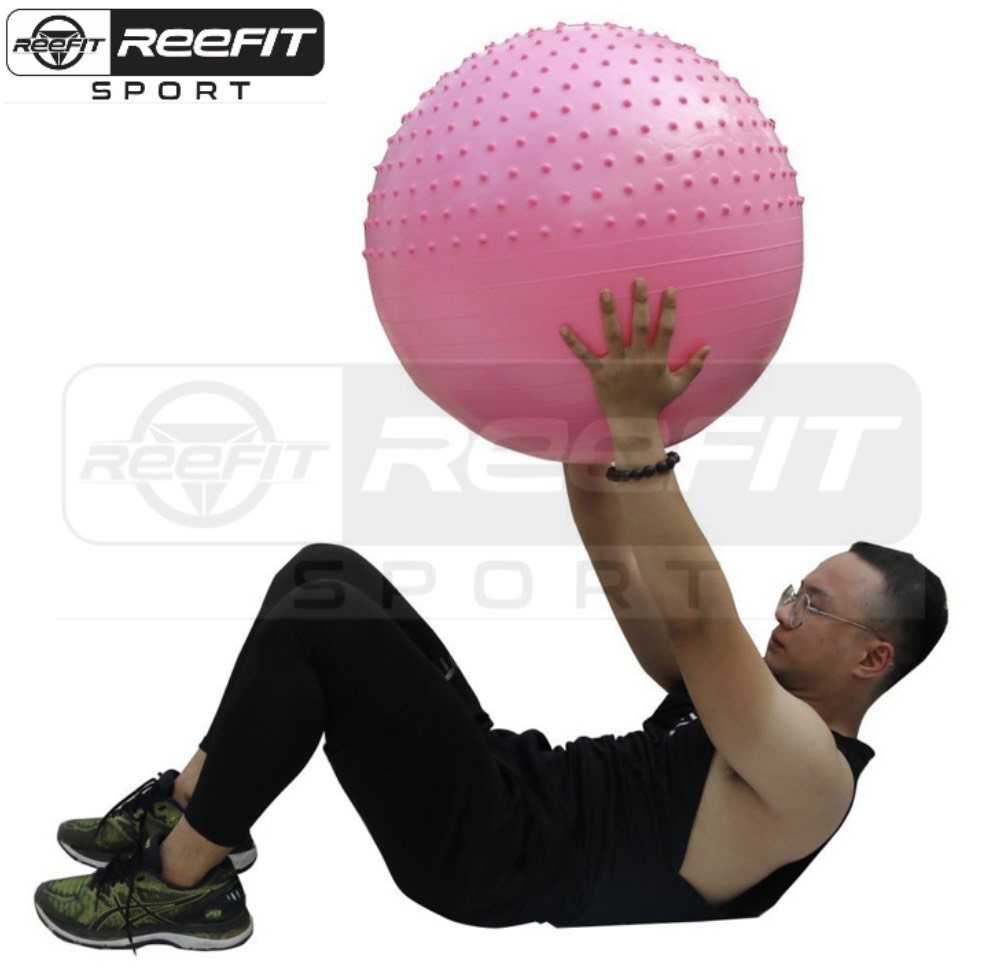 Bóng tập Yoga Ball nhập khẩu RF34001 nhiều size 55cm 65cm 75cm tặng kèm đồ bơm hơi