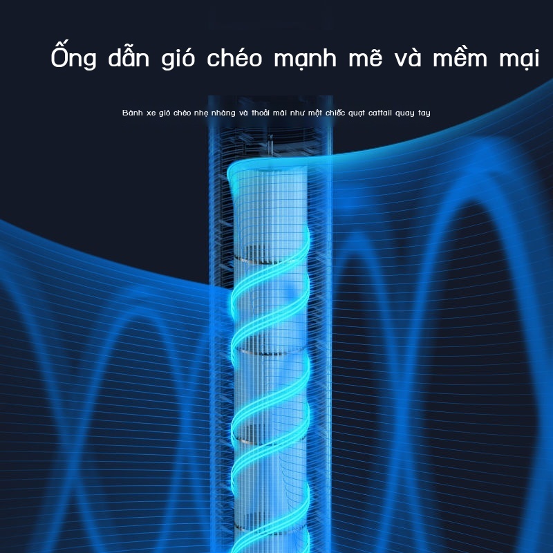 Quạt điều hòa màn LED có cảm ứng, điều khiển từ xa, lọc không khí cao cấp- Quạt cây không cánh mẫu mã hiện đại sang trọng