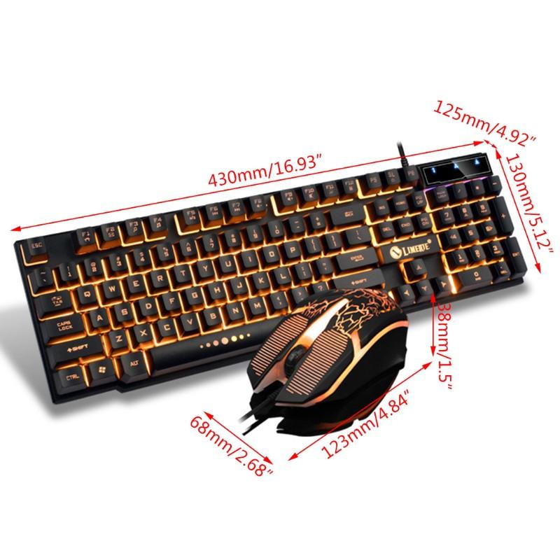 Set Bàn Phím Và Chuột Chơi Game Có Dây Gtx300 104 Phím Rgb