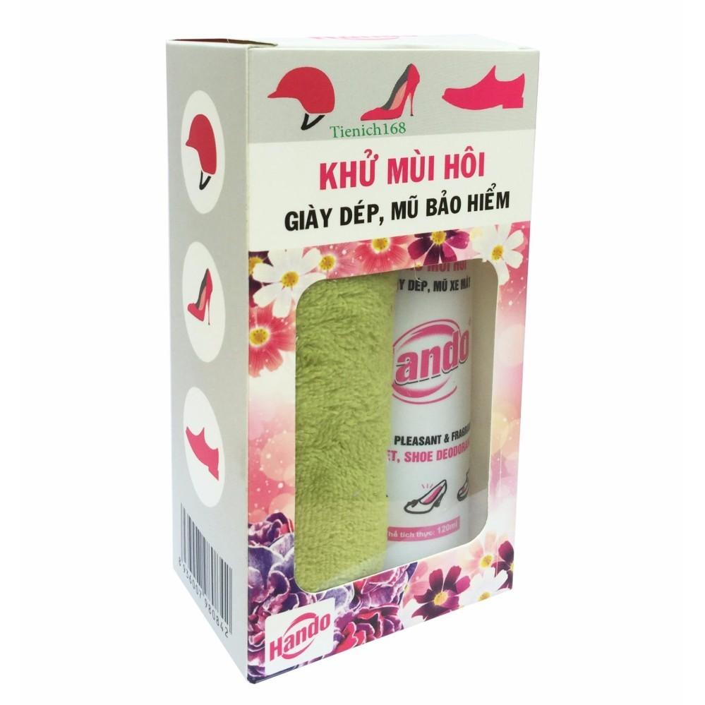  Chai Khử Mùi Hôi Giầy Dép Mũ Bảo Hiểm Tặng Khăn Lau Giầy Chuyên Dụng TI851