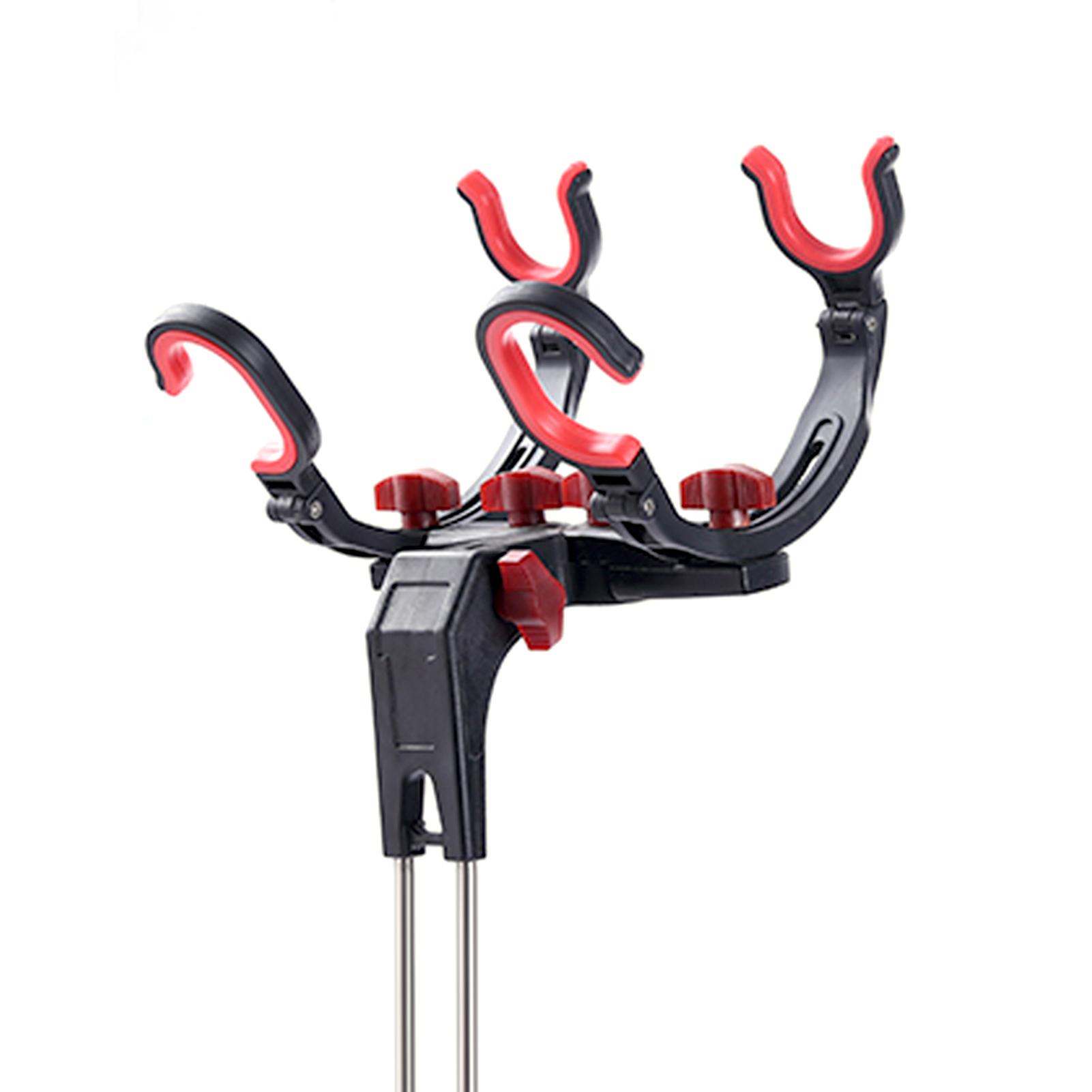 Giá đỡ cần câu cá, cho 2 cần, có thể điều chỉnh, được làm từ nhựa ABS và thép không gỉ, siêu chắc và bền