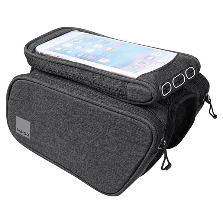 Túi gắn ống ngang tương thích với điện thoại cảm ứng Sahoo Urban Doube Top tube bag with Smart phone Holder