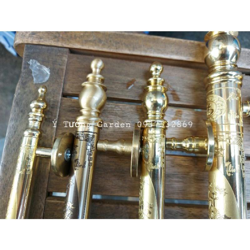 Tay nắm cửa gỗ, tay nắm cửa cổng đồng thau đúc