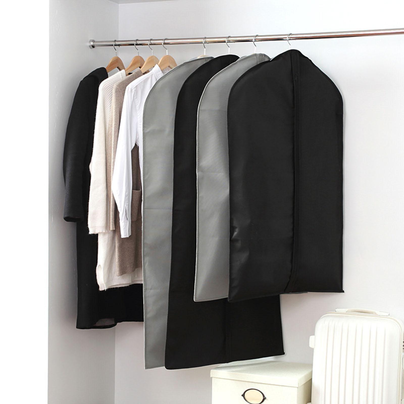 Hanging Garment Bag Protective Cover Non Woven Fabric, for Travel Durable