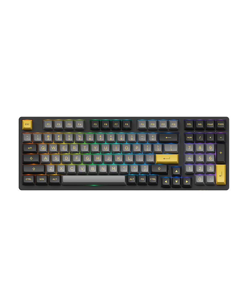 Bàn Phím Cơ AKKO 3098B Multi-modes Black Gold - Hàng Chính Hãng