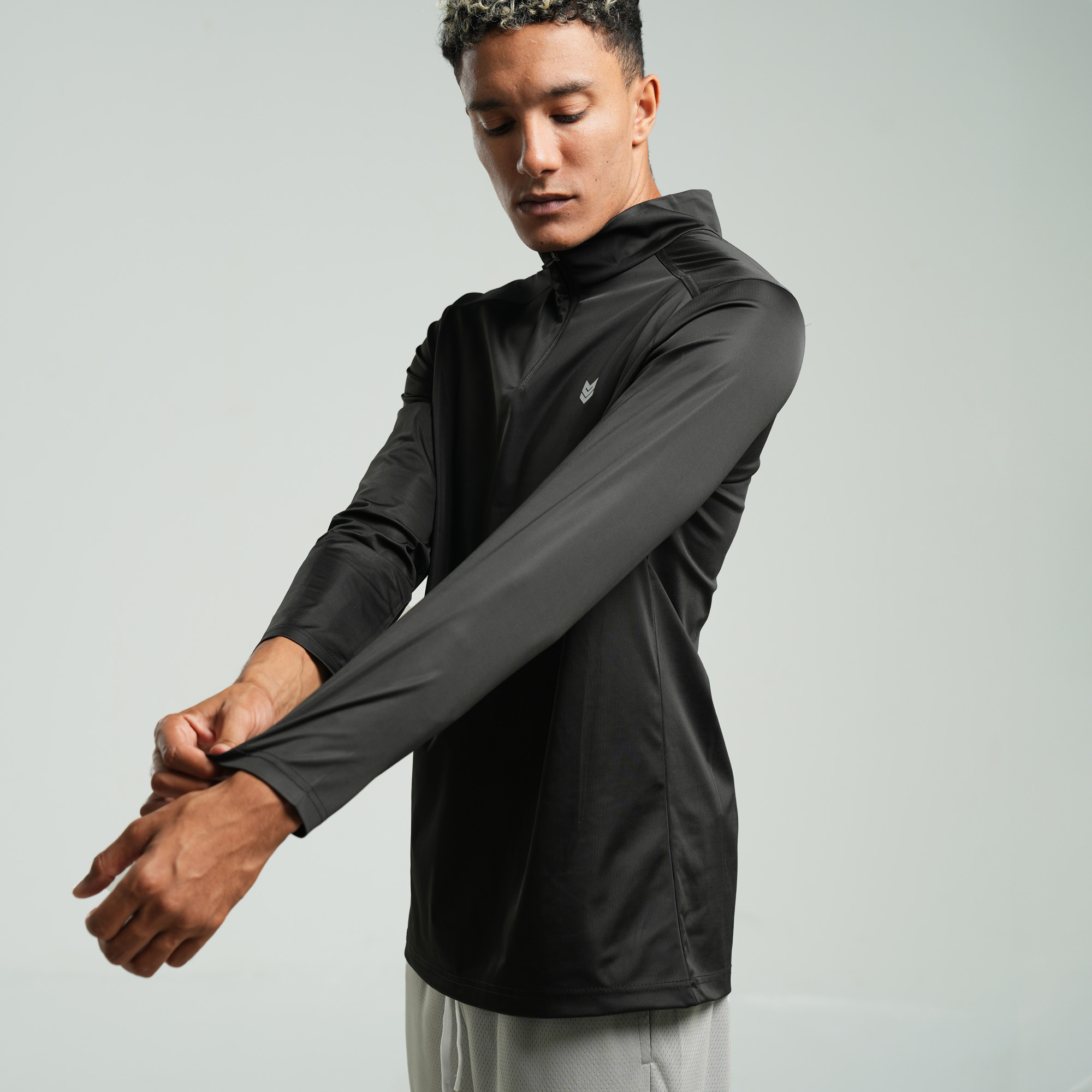 Áo dài tay Redikick Half zip Training Top co giãn Bóng Rổ Pickle ball Gym Chạy Bộ Bóng Đá Tennis