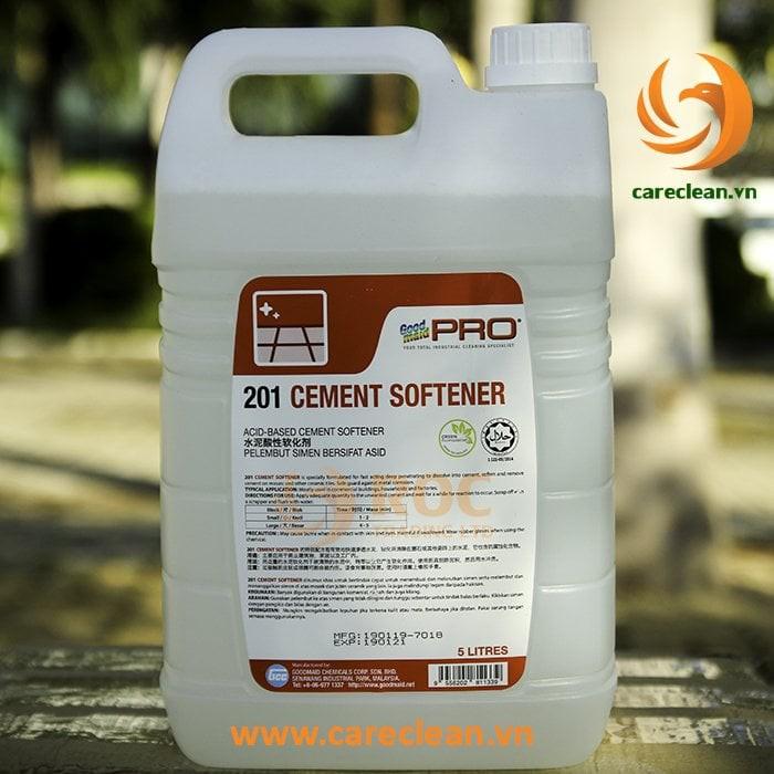 Dung dịch tẩy xi măng CEMENT SOFTENER (Goodmaid Pro G201), 5L