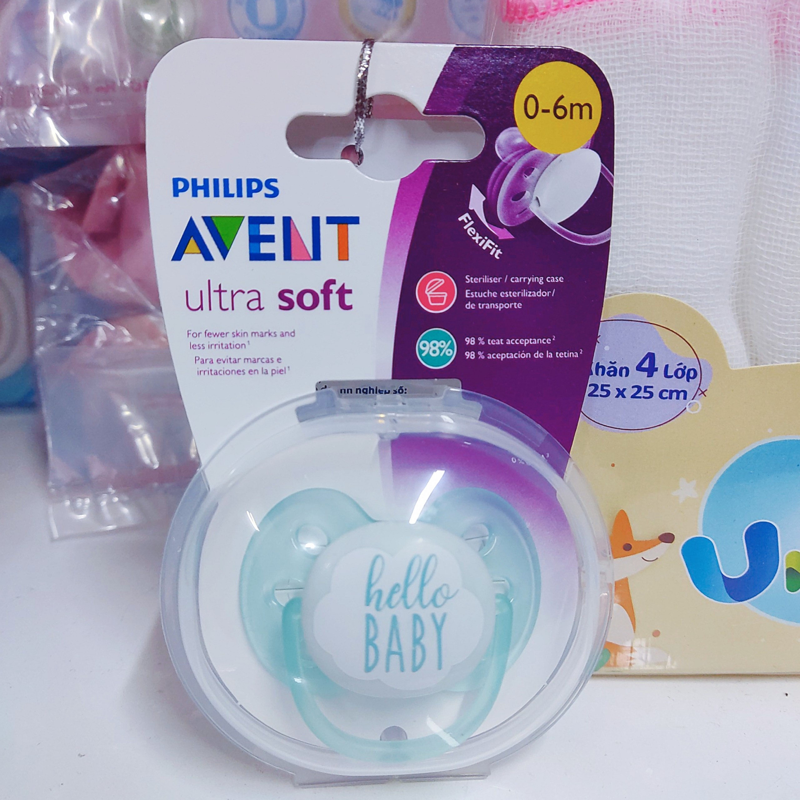 Philips Avent Núm Ty Ngậm Thông Khí / Siêu Mềm dành cho Bé 0-6 và 6-18 Tháng (Hộp Đơn/Hộp Đôi)