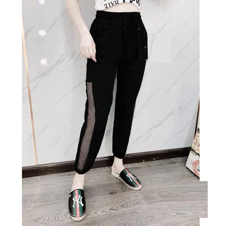 Quần Jogger lưới sườn cho nàng thêm cá tính