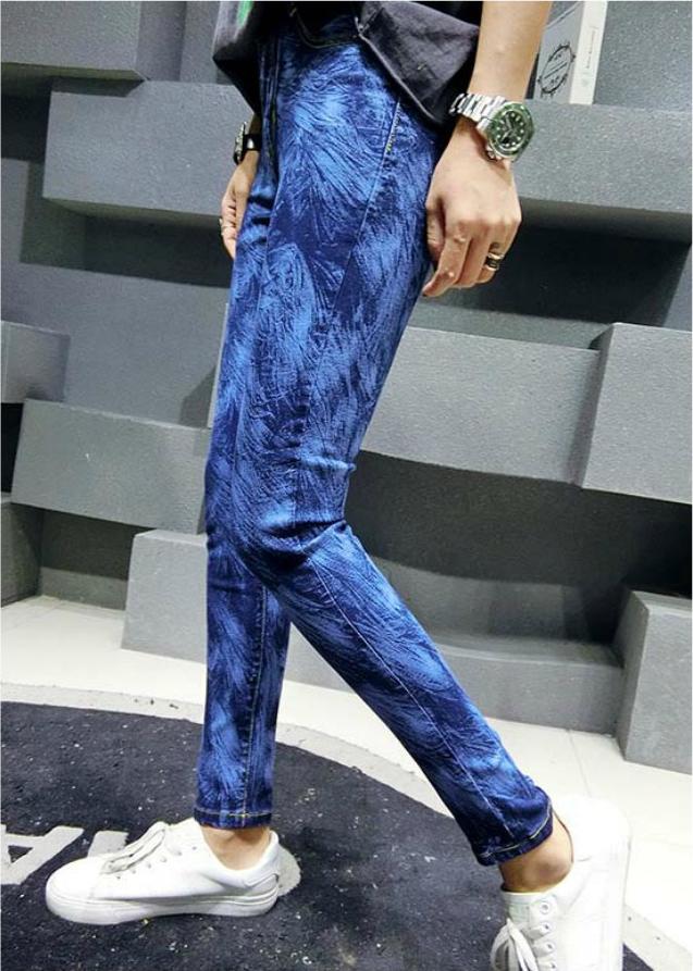 Quần jeans nữ họa tiết Mã: QD1694 - XANH
