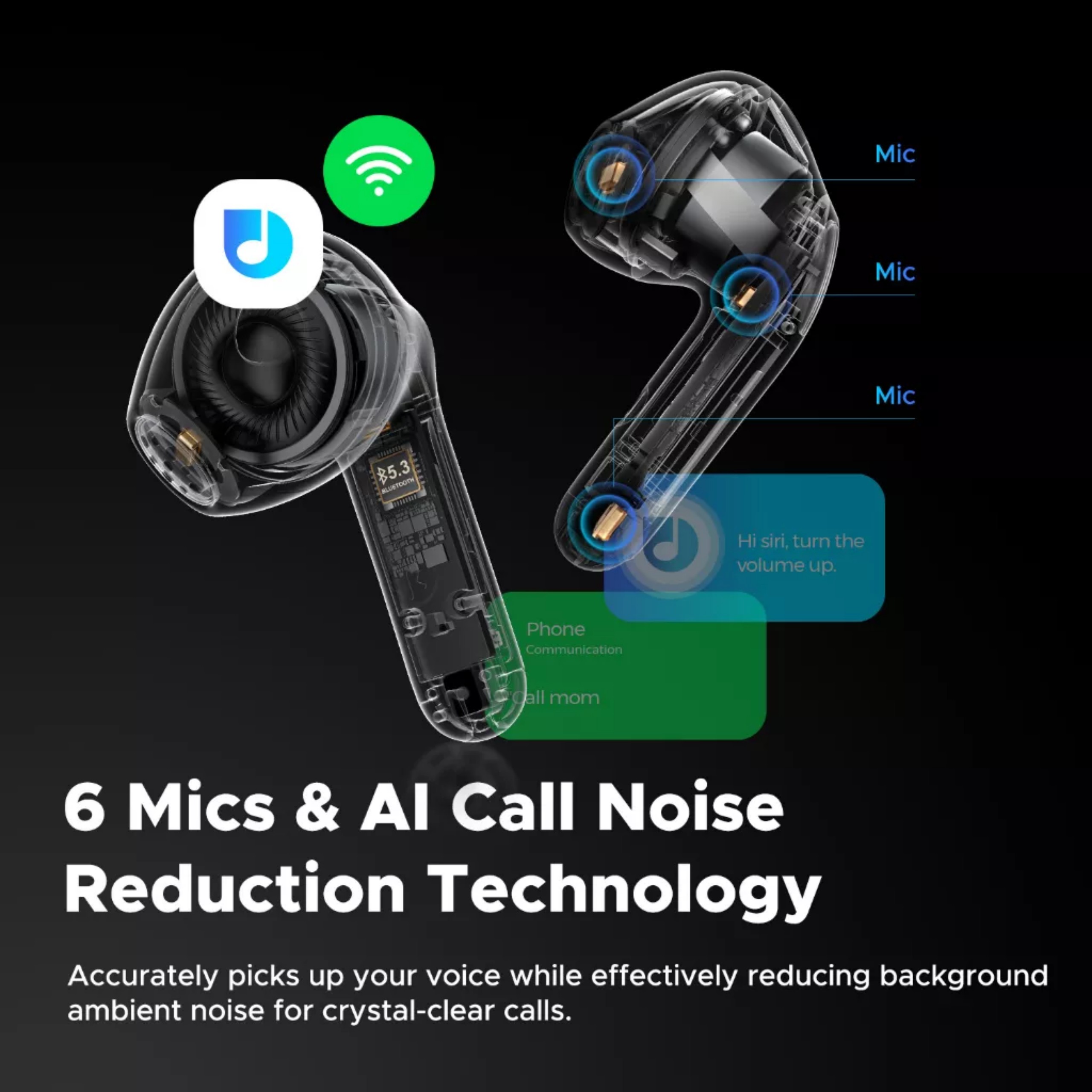 Tai Nghe True Wireless SoundPEATS Air4 Lite Hires Audio, LDAC, 6Mic, Bluetooth 5.3 - Hàng Chính Hãng