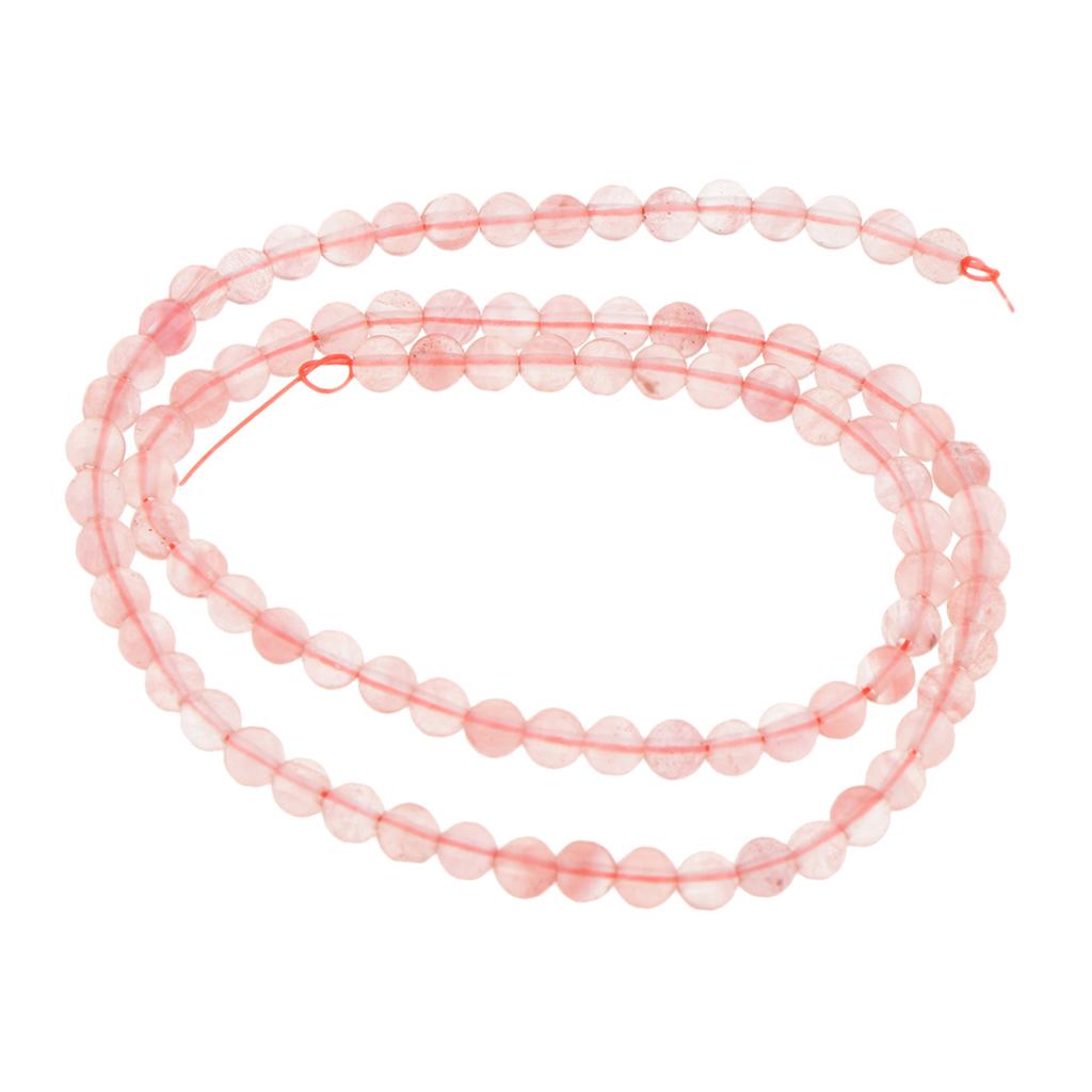 Hand-Made Crystal Gemstone Round DIY Loose Beads Jewelry Making Strands 4mm