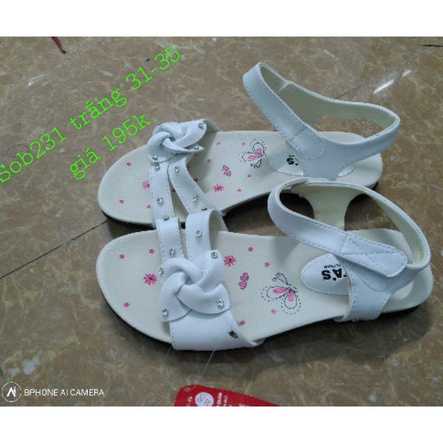 Sandal Bitas bé gái SOB231 trắng